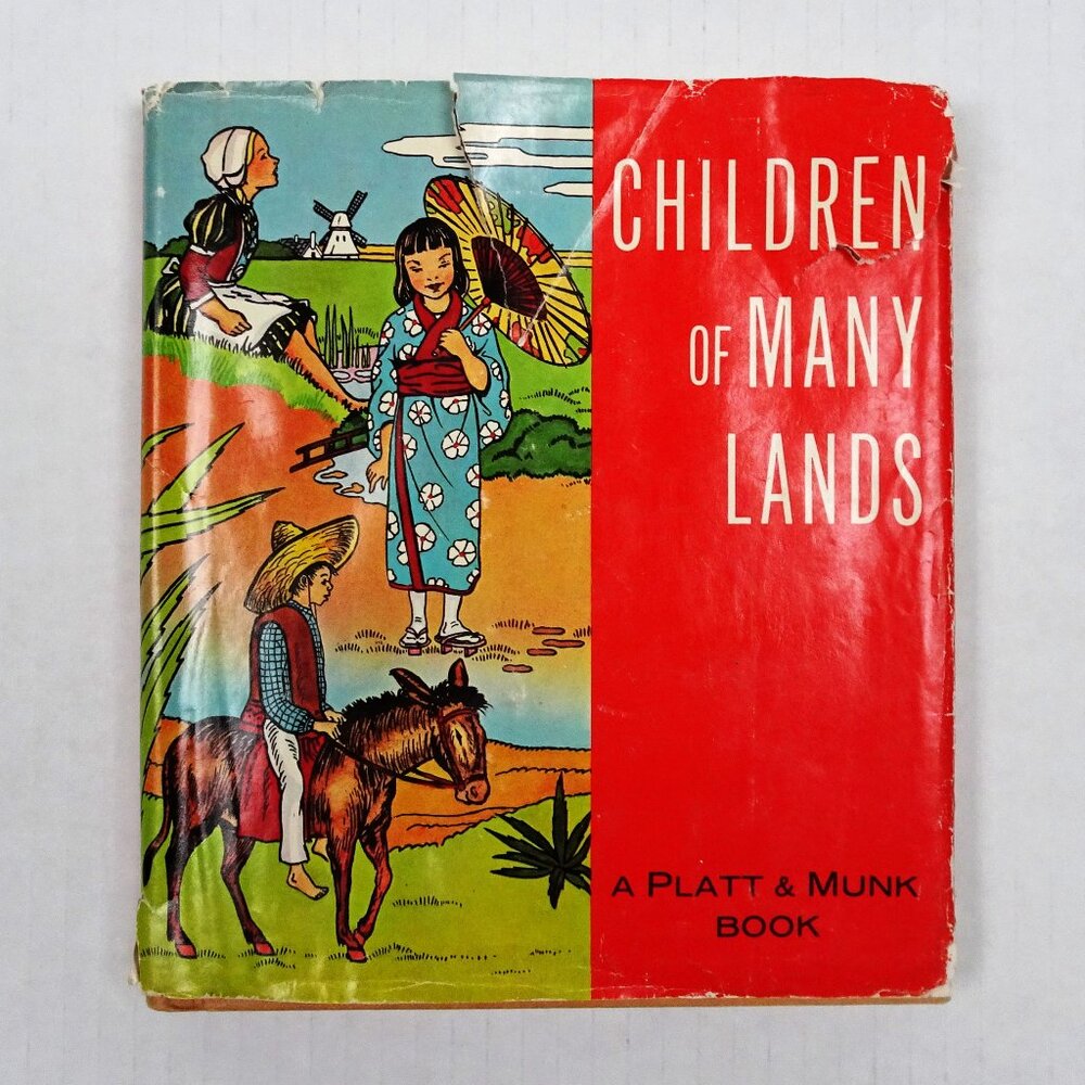 Children of Many Lands Hardcover Book Vintage 1960 DJ Illustrated Dana Bruce